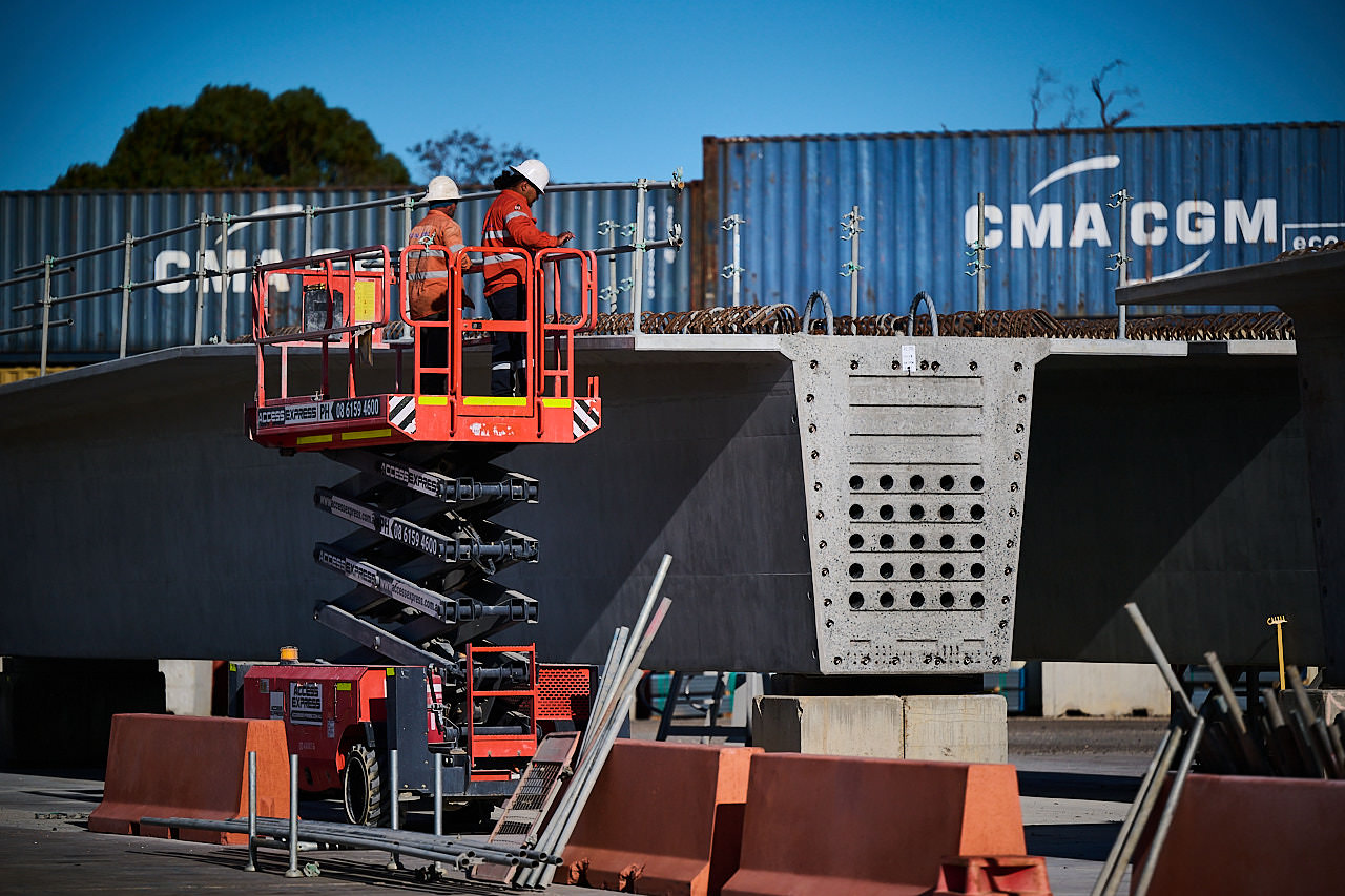 Permacast Aramdale / Byford Train Station and Permacast Yard via Glow Creative. Perth on the 7th November 2025 Copyright Daniel Carson | dcimages.org