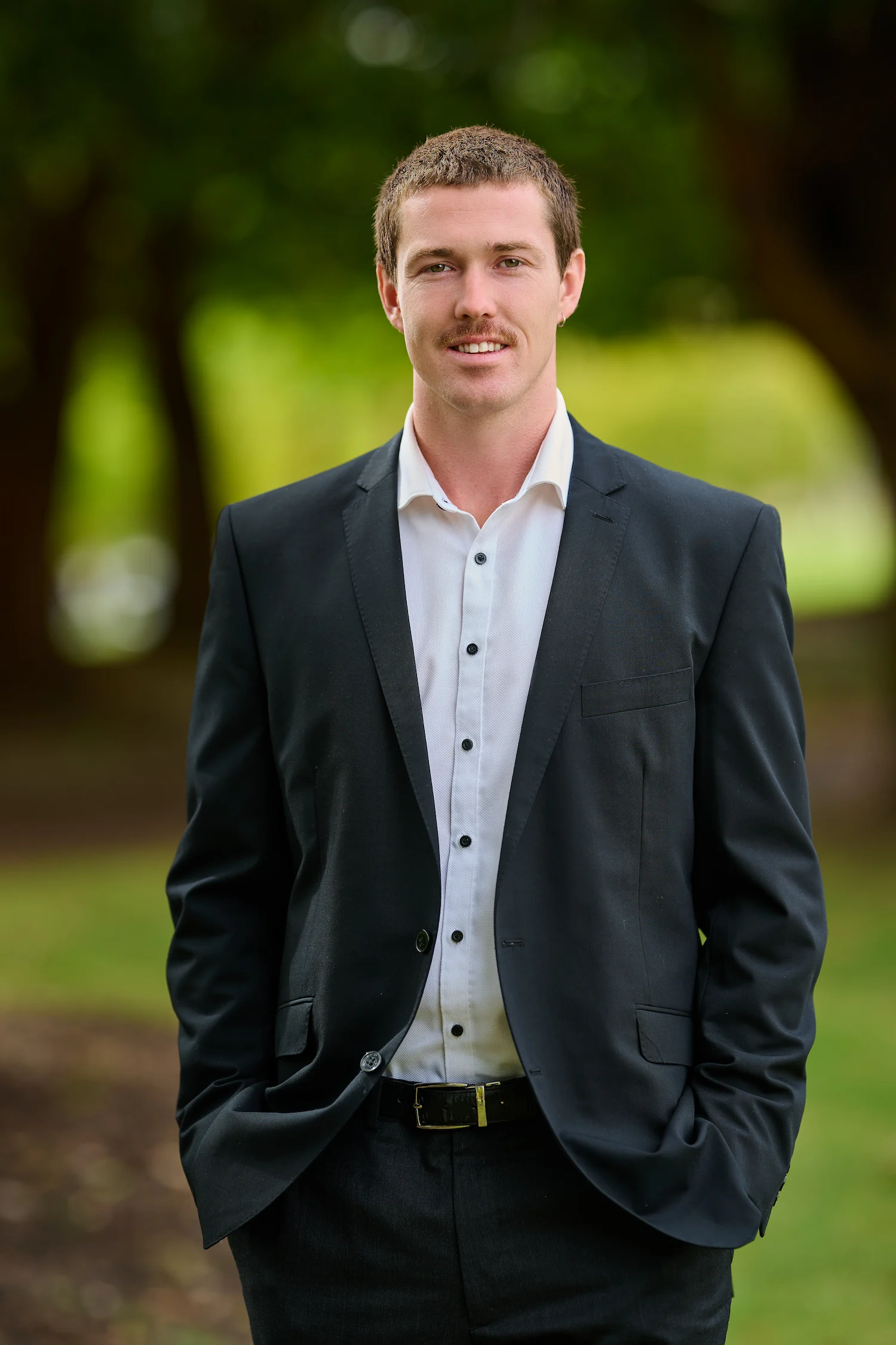 Portrait of Nilsson Jones at Parliament Place, Perth